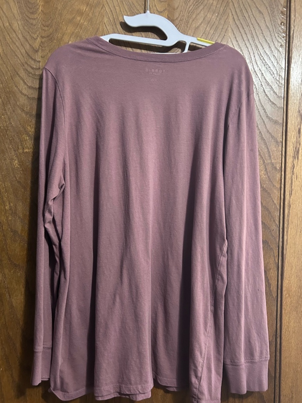 torrid Classic Fit Crewneck Tee - Dusty Mauve - Picture 2 of 4